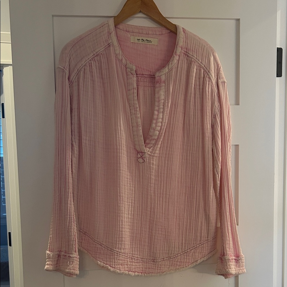 We The Free Blush Pink Blouse